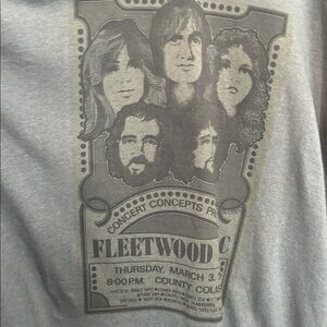 Retro rocker Tee T-shirt 3XL Fleetwood Mac concert poster